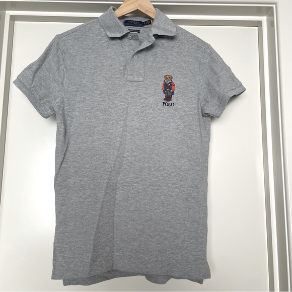 New as✨ Ralph Lauren embroidered Bear Polo Shirt -Slim Fit - Picture 3 of 15